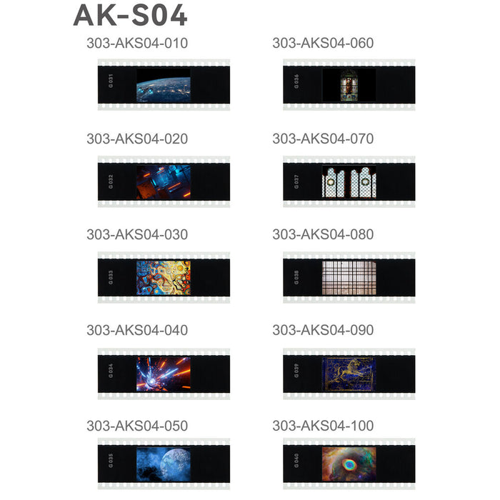 Godox pribor AK-S04 Slide filter / set predložaka za projiciranje za AK-R21