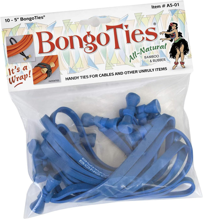 BongoTies wrap, gumice za vezanje kablova pak 1/10 (Plave)