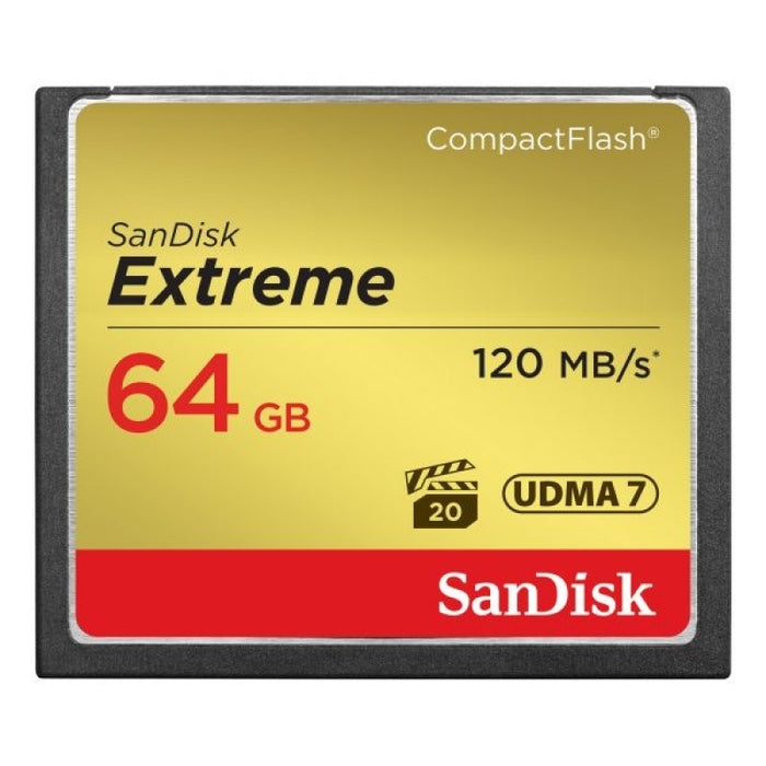 SanDisk memorijska kartica Extreme CF  64GB 120MB/s, 85MB/s write, UDMA7