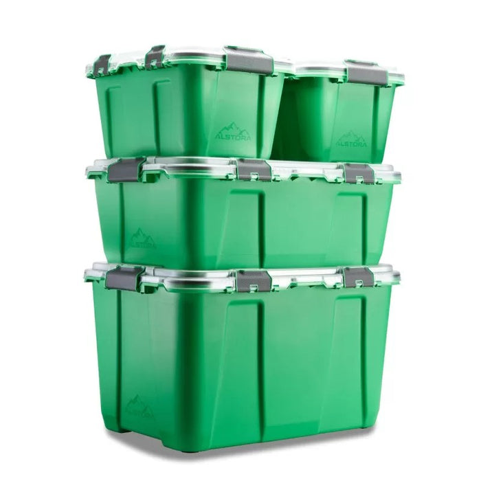 Alstora SET 4 kutije / 2x19L,1x46L,1x76L Grass Green/zelena