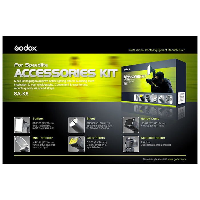 Godox pribor SA-K6 Set / Set pribora za flash