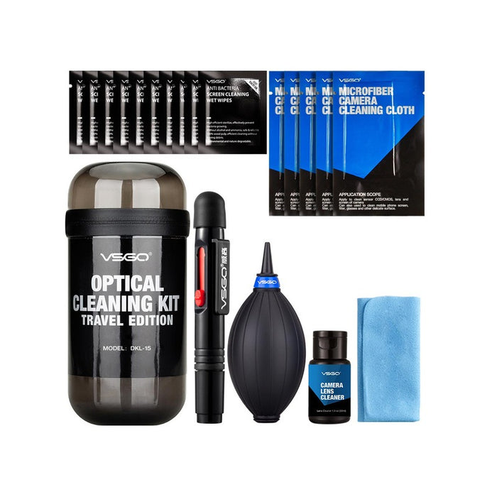 VSGO 6-in-1 Optical Cleaning Kit Travel (crni)