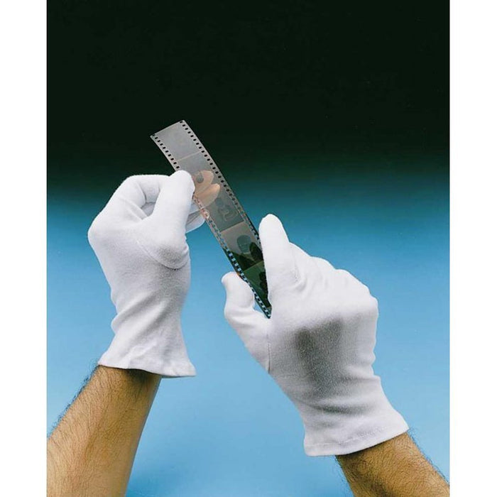Pamučne bijele rukavice L-veličina (Par)