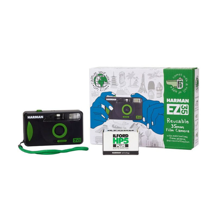 Harman EZ-35 Reusable 35mm Camera with flash +1x Ilford HP5