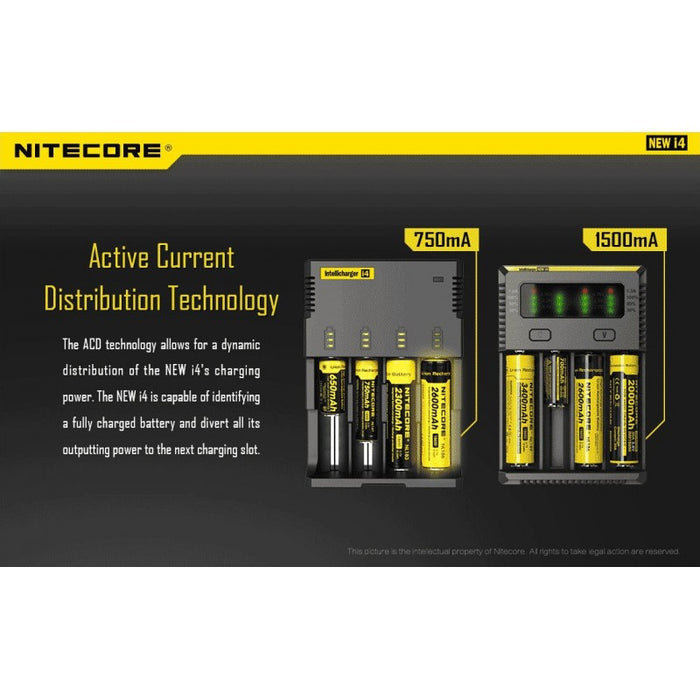 Nitecore Punjač baterija i4 / intiligentni / za 4 baterije