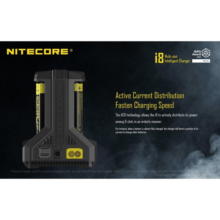 Nitecore Punjač baterija i8 / intiligentni / za 8 baterija
