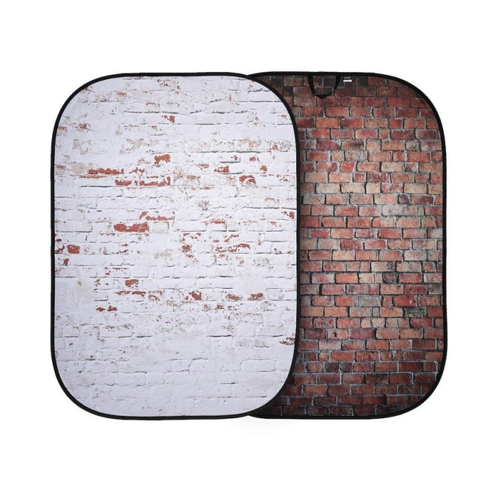 Lastolite Urban Classic Red/Distressd White Brick 1,5x2,1m - pozadina na okviru