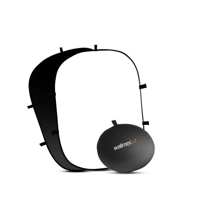 Walimex pro Pozadina 2 u 1 Crno/Bijela 150x200cm (složiva)