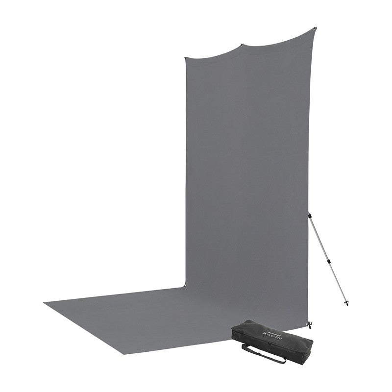 Westcott X-Drop držač + 2,4m x 3,9m Siva pozadina SET