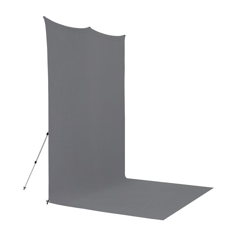 Westcott X-Drop držač + 2,4m x 3,9m Siva pozadina SET