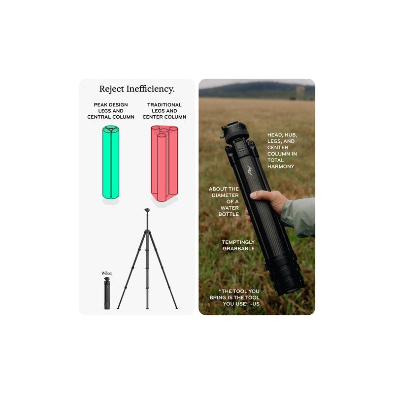 PeakDesign Pro tripod lite - carbon stativ