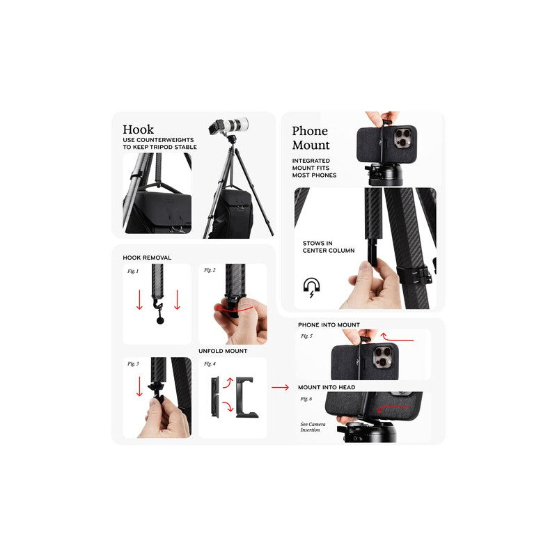 PeakDesign Pro tripod lite - carbon stativ