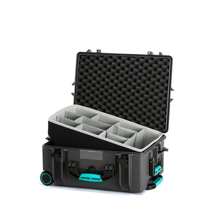 HPRC 2600W Plastični kofer s kotačima (ispuna-second skin) Blue Bassano GREY
