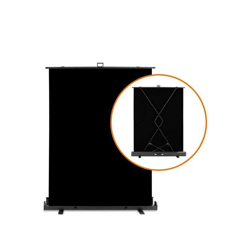 Walimex pro Pozadina 155x200cm Crna (izvlačiva/samostojeća)