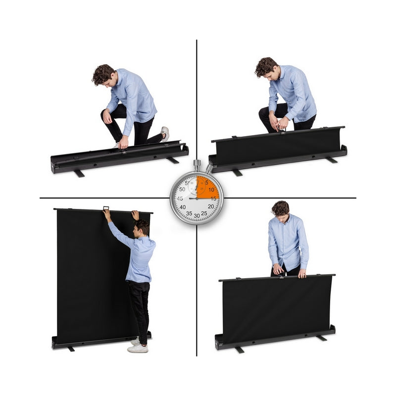 Walimex pro Pozadina 155x200cm Crna (izvlačiva/samostojeća)