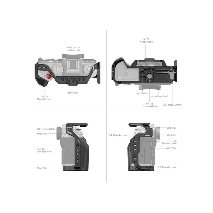 SmallRig Cage for Fujifilm X-T5 / 4135