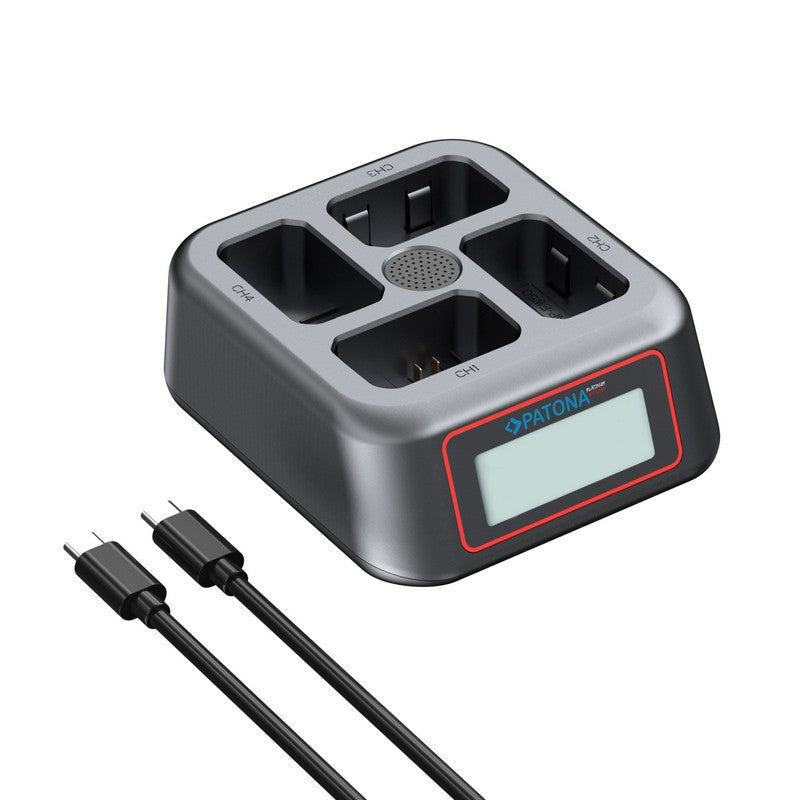 Patona Punjač 4-Bay USB-C PD QC za Sony NP-FW50