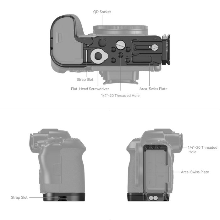 SmallRig L-Bracket for CANON EOS R6 / R6 II / R5 / R5C / 4160