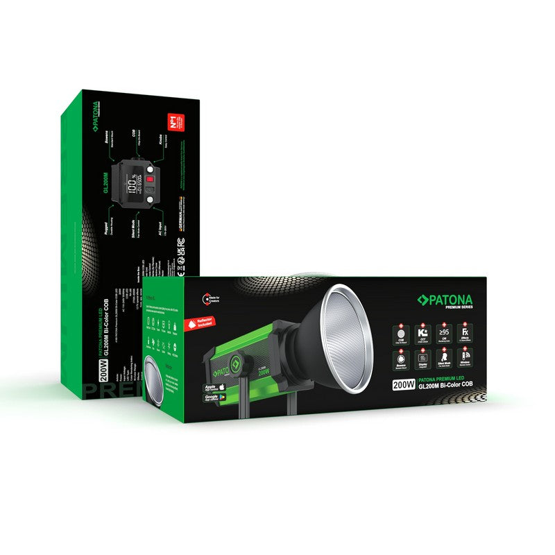 Patona LED COB Rasvjetno tjelo Premium GL200M Bi-color 200W