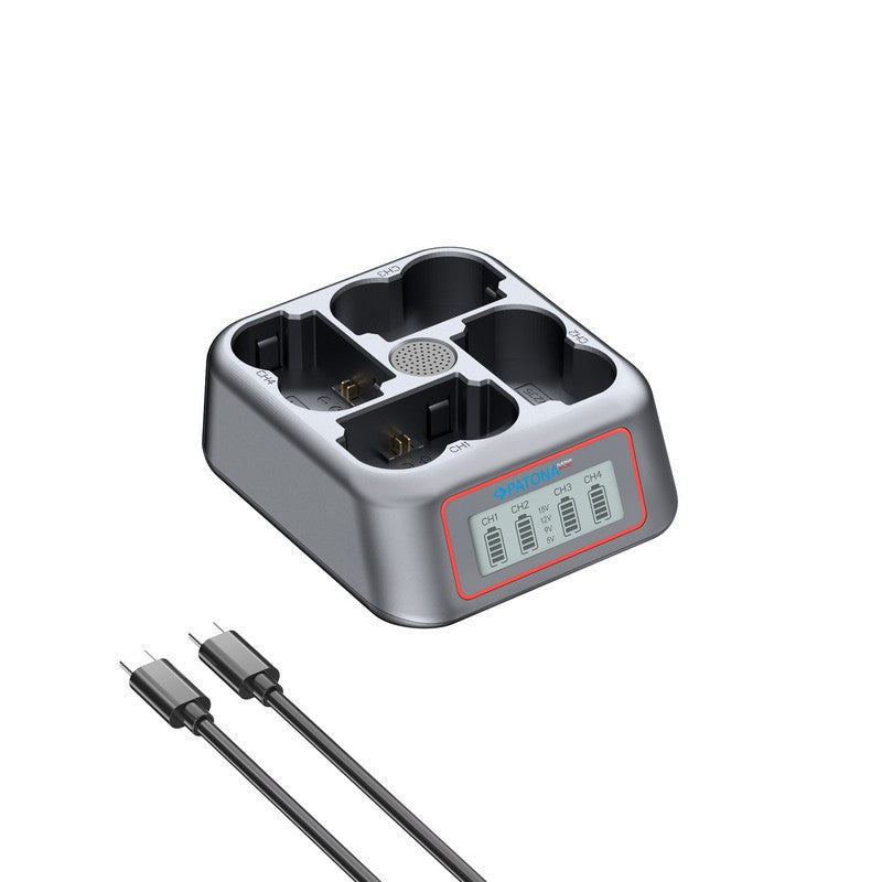 Patona Punjač 4-Bay USB-C PD QC za Fuji NP-W235