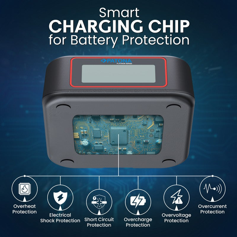 Patona Punjač 4-Bay USB-C PD QC za Fuji NP-W235