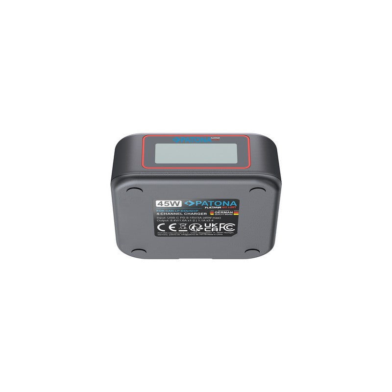 Patona Punjač 4-Bay USB-C PD QC za Canon LP-E6P