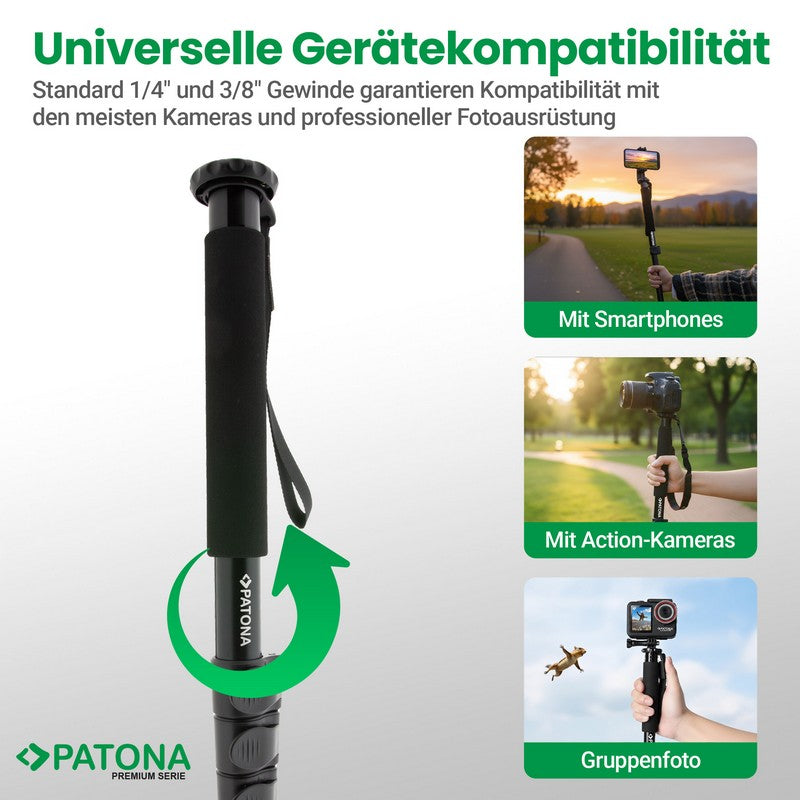 Patona Monopod Premium GEZI MONO ONE 155cm