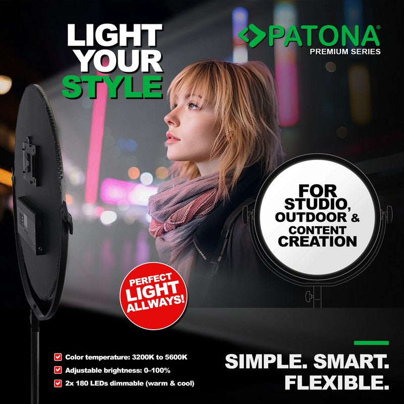 Patona LED Panel Premium Soft SL-360ARC Bi-Color