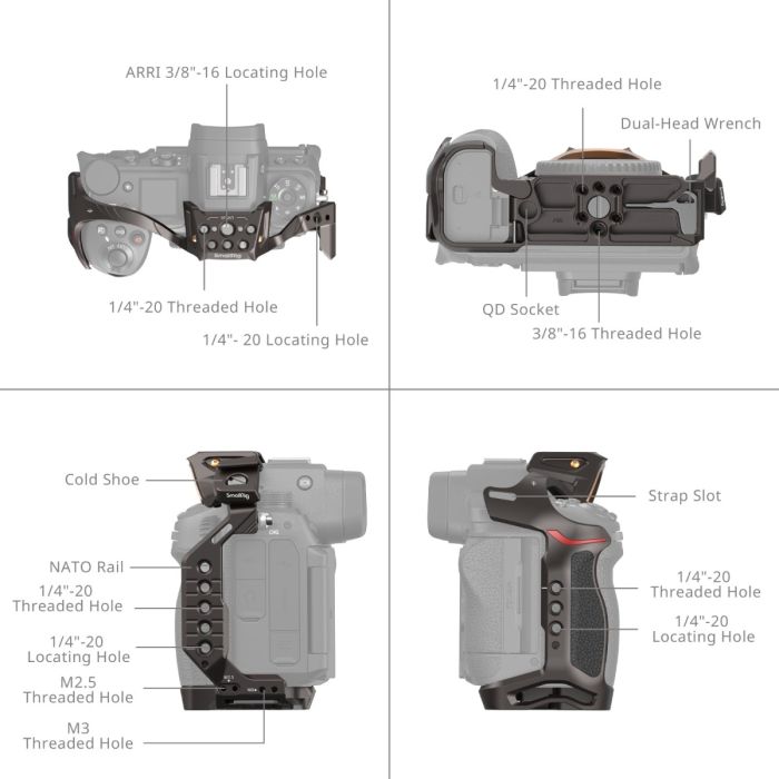 SmallRig Cage for Nikon Z6III "NIGHT EAGLE" / 4521