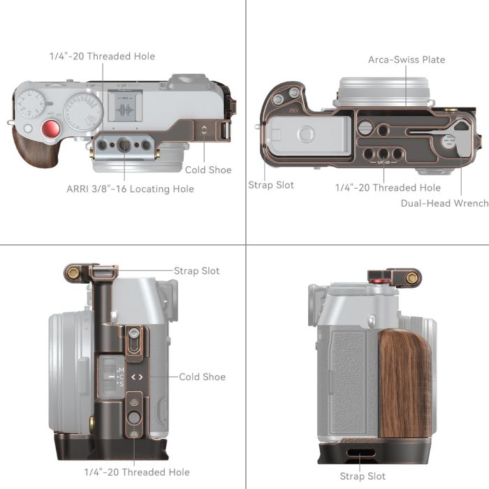 SmallRig 4557 Retro-Käfig für Fujifilm X100VI - Foto Erhardt SmallRig 4557 Retro-Käfig für Fujifilm X100VI - Foto Erhardt