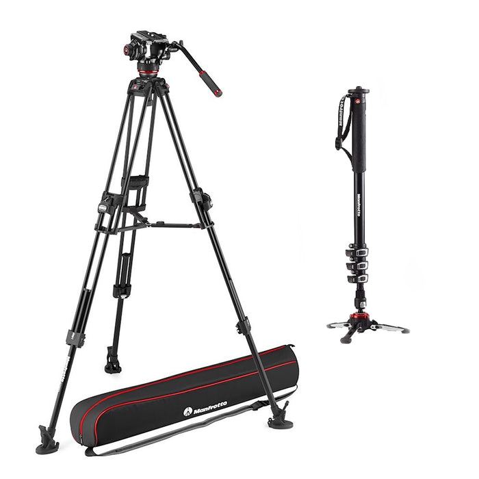 Manfrotto 504X & Alu Fast Twin Tripod + MVMXPROA4 / BDL