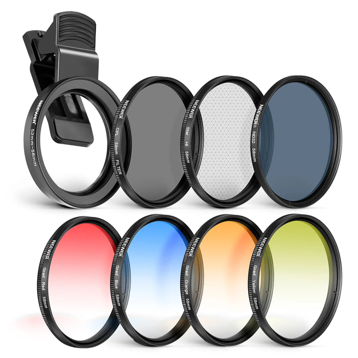 Neewer Smartphone filter set 58mm sa nosačem