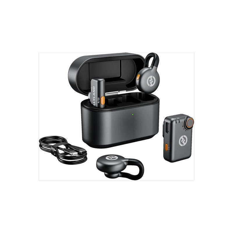 Hollyland Lark M2S Combo Lavalier Wireless Microphone (Gray)