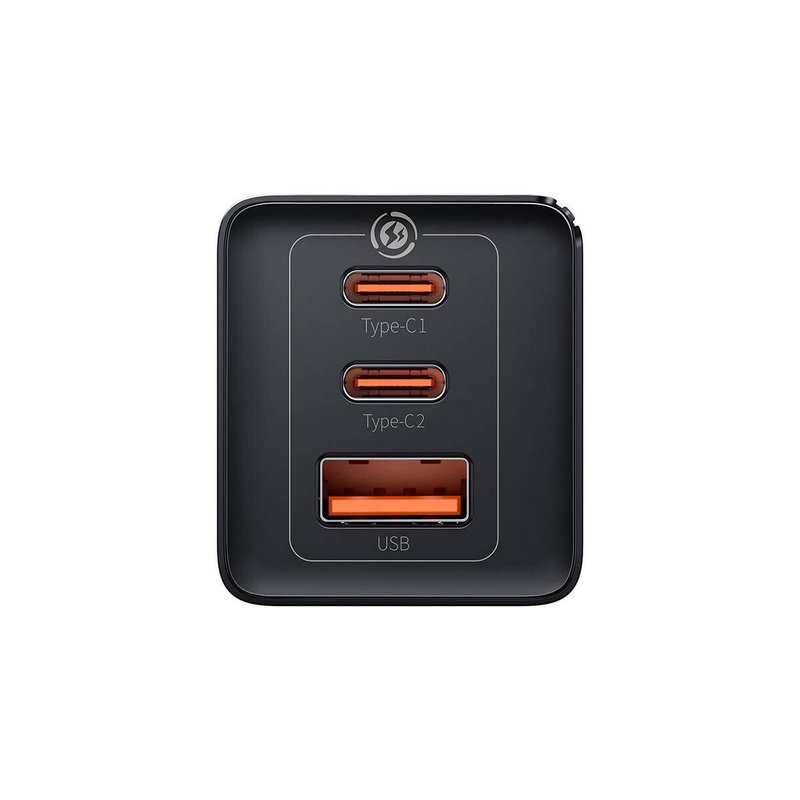 Baseus Punjač GaN Quick 2x USB-C + USB 65W