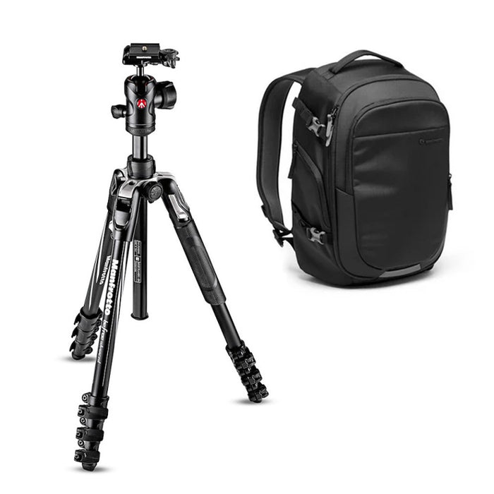 Manfrotto BEFREE ADVANCED AL stativ + ADV3 Gear M ruksak/ BDL