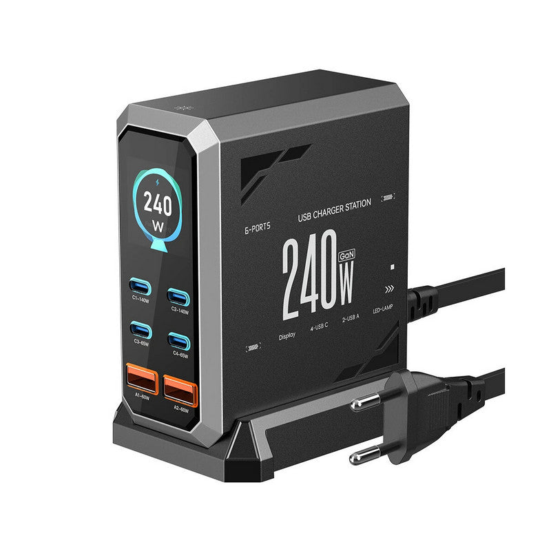 BlitzWolf punjač BW-S31 2xUSB-A + 4xUSB-C, 240W