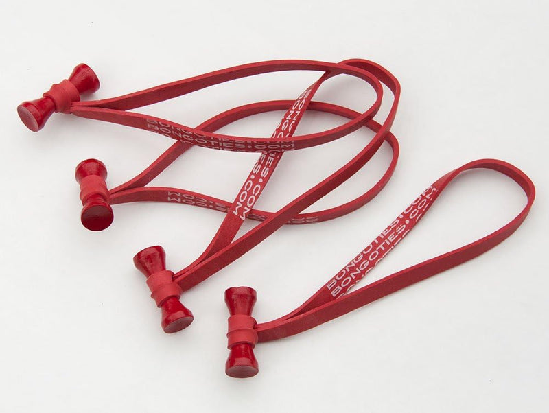 BongoTies wrap, gumice za vezanje kablova pak 1/10 (Crvene)