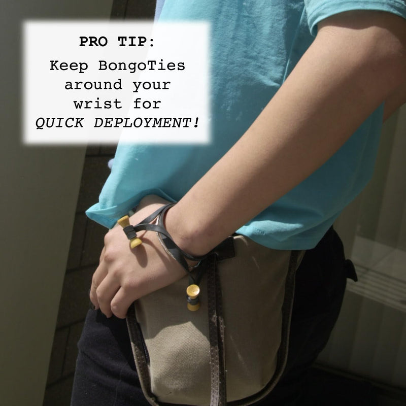 BongoTies wrap, gumice za vezanje kablova pak 1/10 (Crne)