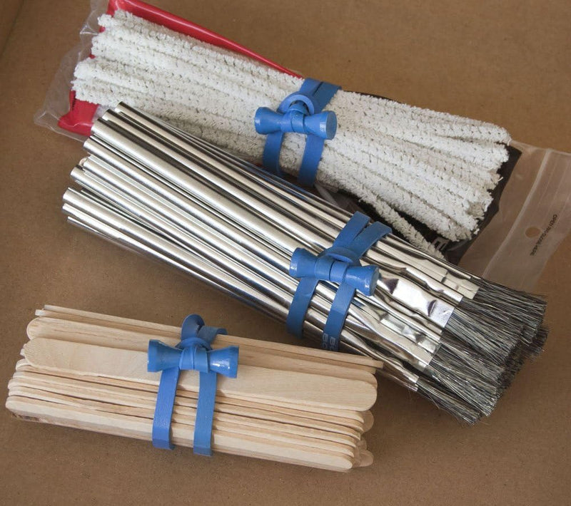 BongoTies wrap, gumice za vezanje kablova pak 1/10 (Plave)