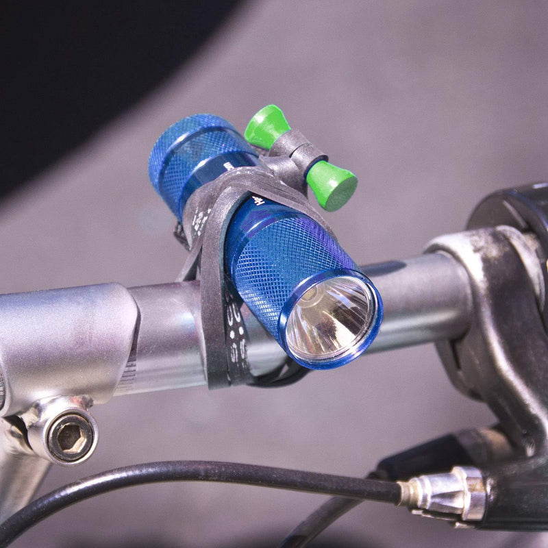 BongoTies wrap, gumice za vezanje kablova pak 1/10 "TREE FROG" (Crno/Zelene)