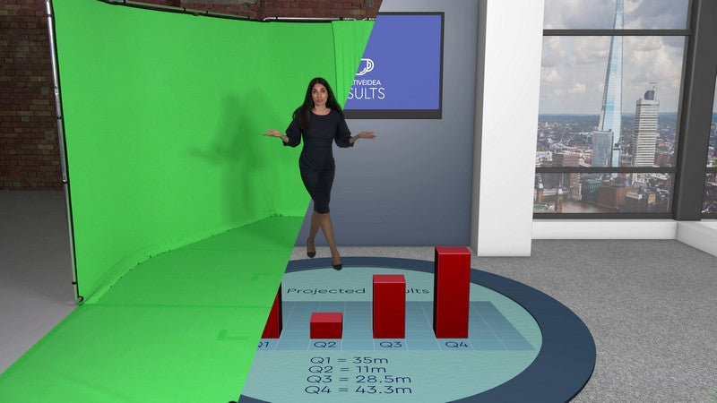 Manfrotto pozadina Floor strip vinil 1,37 x 4m Chromakey green / zelena