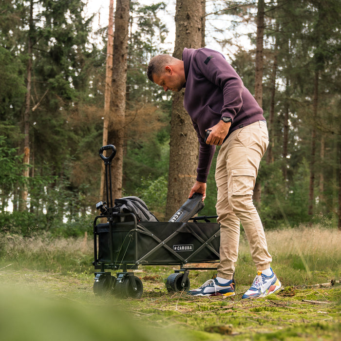 CARUBA Foldable Transport trolley, kolica za opremu (Crna)