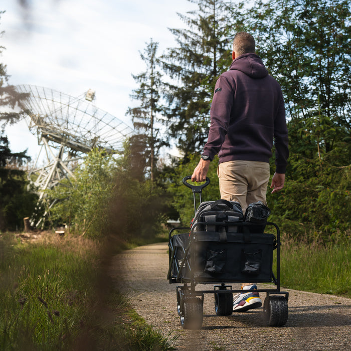 CARUBA Foldable Transport trolley, kolica za opremu (Crna)