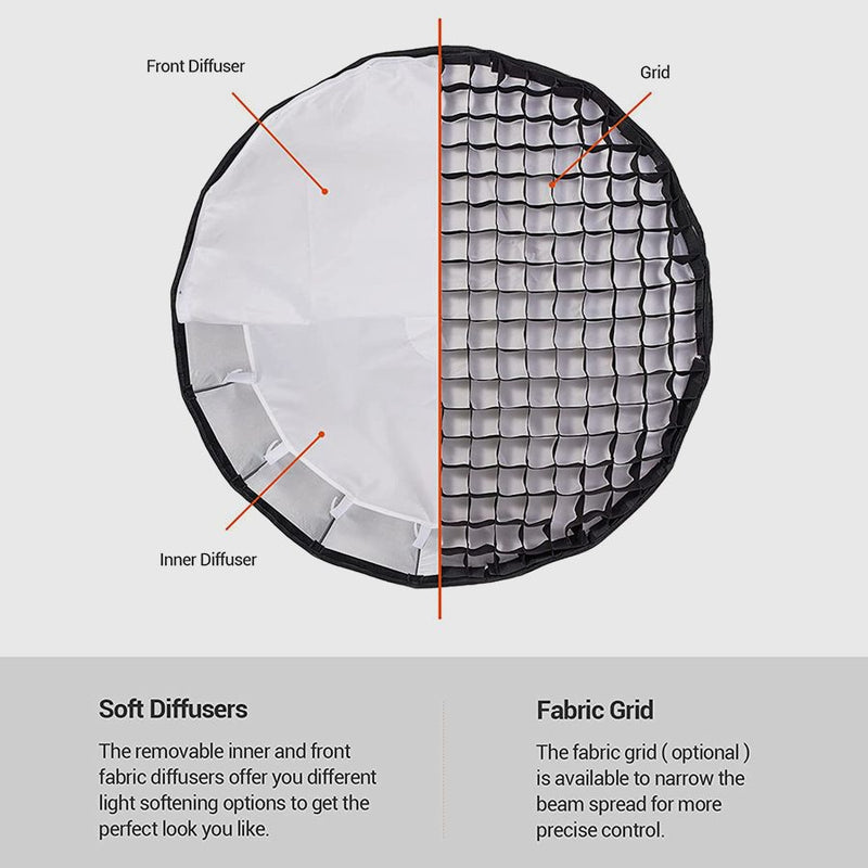Godox Softbox QR-P120 Parabolic 120cm (sklopivi)