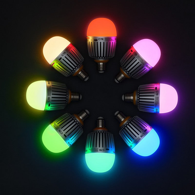 Godox LED Knowled C7RB RGBWW Creative Bulb E27 baterijska