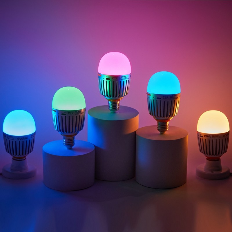 Godox LED Knowled C7RB RGBWW Creative Bulb E27 baterijska