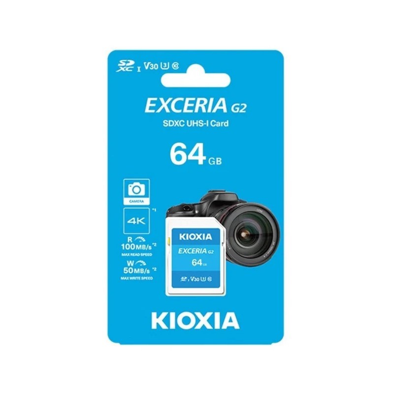 Toshiba KIOXIA SDXC G2 64BG Class 10 V30 R:100mb/s