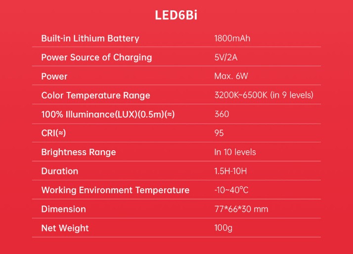 Godox LED LED6R Litemons Led panel (RGB)