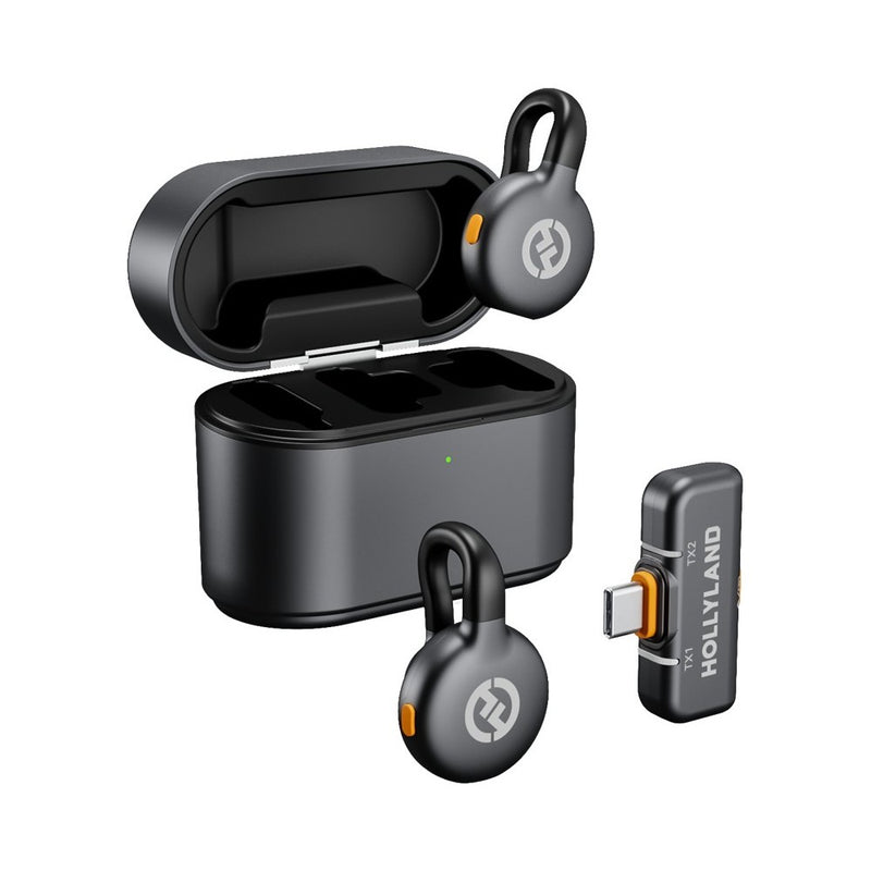 Hollyland Lark M2S Duo Wireless Microphone USB-C (Space gray)