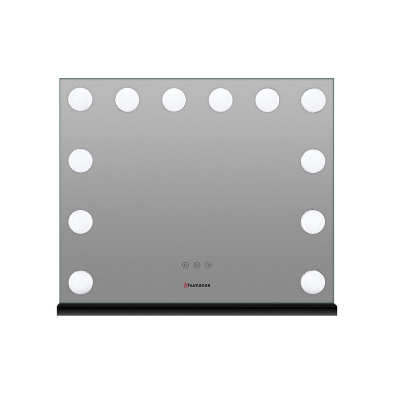 Humanas HS-HM02 Make-up Mirror with Led Lighting (Crno)